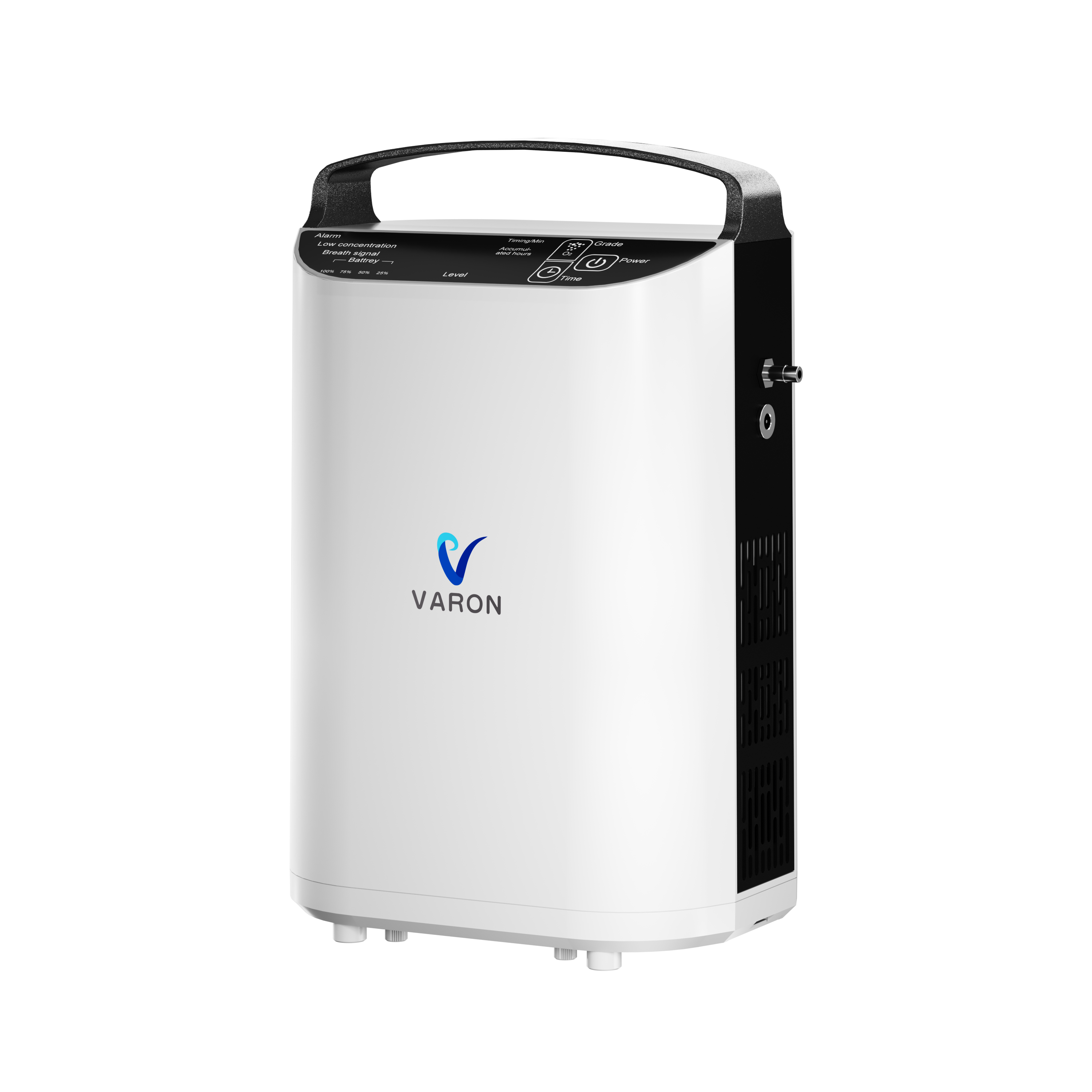 VARON VP-1 | Concentrador de oxígeno portátil de flujo pulsado (1–5 niveles) para uso en casa y viaje CE